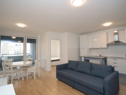 Brand new, un/furnished, 1-bedroom apt with a parking space and a balcony