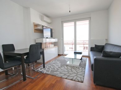 New, unused, 1-bedroom apt (40m2) with a balcony and a parking space
